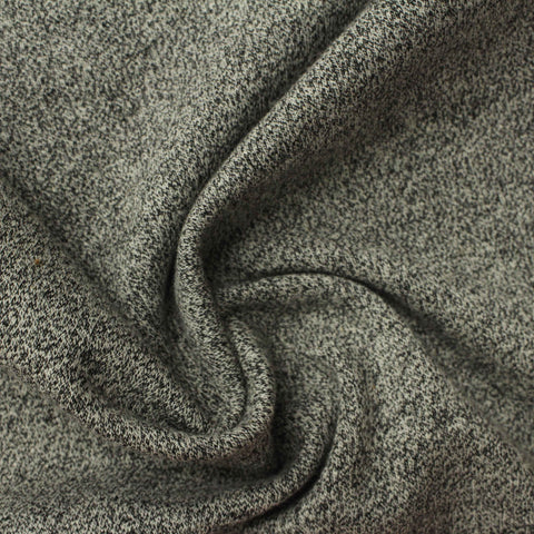 Grey Marl French Terry, Poly-Viscose, 338 gsm