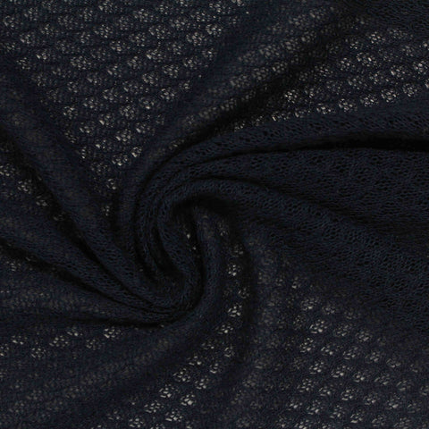 Dark Grey Diamond Chunky Knit, Poly-Viscose