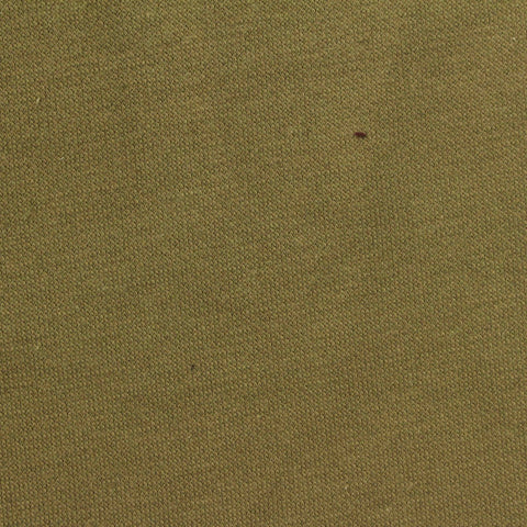 Brushed Polyester Cotton Rib Knit Fabric, 300 gsm, 166 cm — Khaki