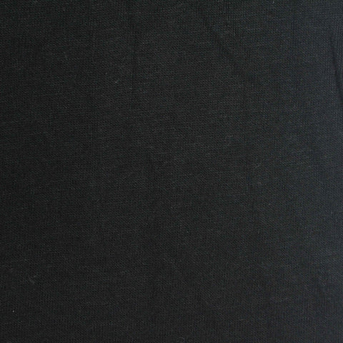 Viscose Stretch Rib Knit Fabric, 178 gsm, 177 cm — Black