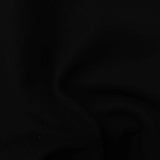 Polyester Viscose Stretch Interlock Knit Fabric, 500 gsm, 150 cm — Black — photo 3