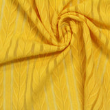 Yellow Vertical-Leaf Jacquard, Polyester — photo 3
