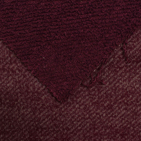 Burgundy Marl French Terry, Cotton-Viscose