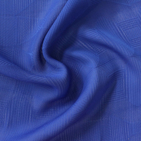 Blue Diamond Jacquard, Polyester, 78 gsm