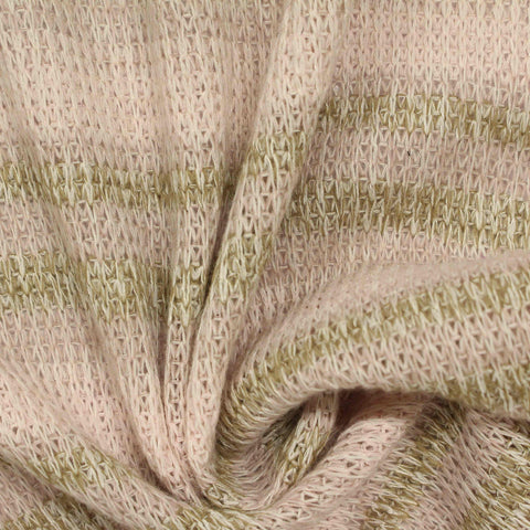 Viscose Polyester Chunky Knit Fabric, 187 gsm, 184 cm — Beige, ref EF-209660