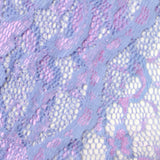 Light Blue Bold-Floral Lace, Nylon-Poly — photo 3