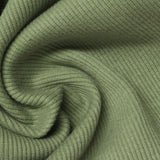 Cotton Polyester Rib Knit Fabric, 469 gsm, 140 cm — Green — photo 3