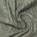 Heathered Grey Marl Rib Knit, Polyester — photo 3