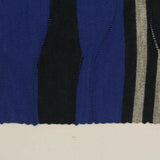Blue Stripes Jacquard, Poly-Viscose — photo 3