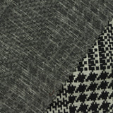 Black Houndstooth Interlock Knit, Cotton-Poly — photo 3