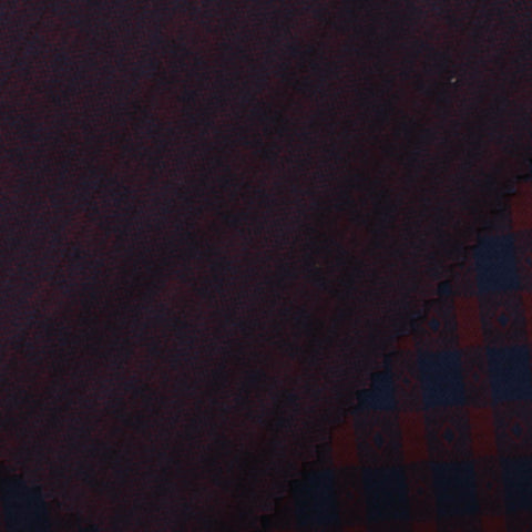 Dark Blue Check Jacquard, Polyester