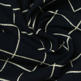 White Grid Piqué Knit, Cotton-Poly — photo 3