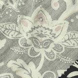 Black Abstract-Paisley Twill, Viscose — photo 3