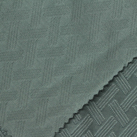 Teal Tone-on-Tone Pointelle Knit, Polyester