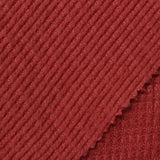 Red Textured Waffle Knit, Polyester — photo 3