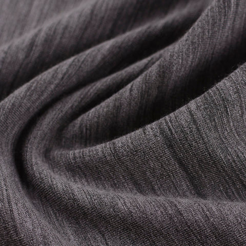 Dark Grey Marl French Terry, Polyester, 338 gsm