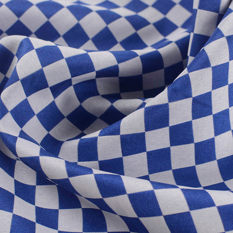 Plaid 100% Polyester Woven Fabric, 134 gsm, 144 cm — Grey