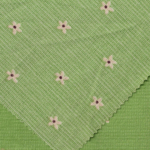 Light Pink Flowers Knit, Polyester