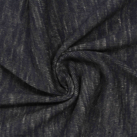 Dark Grey Marl Jersey Knit, Cotton-Poly, 175 gsm