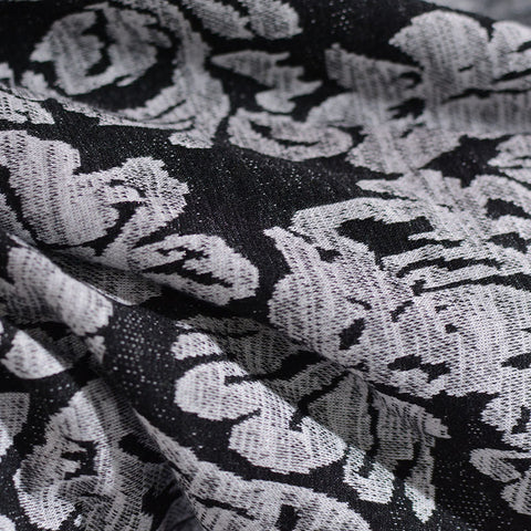 Light Grey Floral Jacquard, Polyester