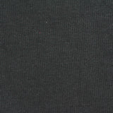 Polyester Cotton Stretch Rib Knit Fabric, 400 gsm, 140 cm — Black — photo 3