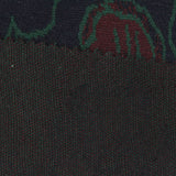 Dark Red Leaf Jacquard, Poly-Viscose — photo 3