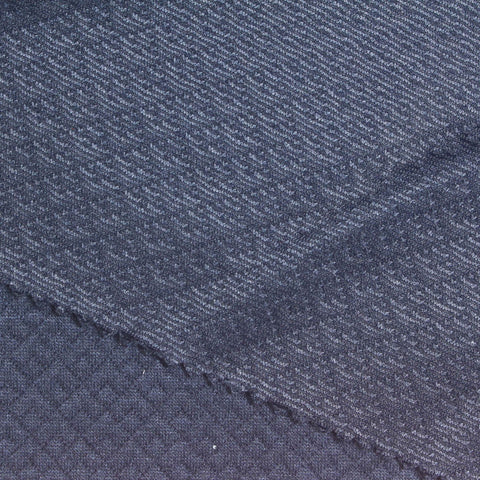 Blue Geometric-Diamond Jacquard, Polyester