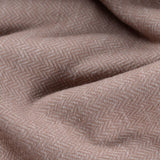 Beige Herringbone Minky, Poly-Cotton — photo 3