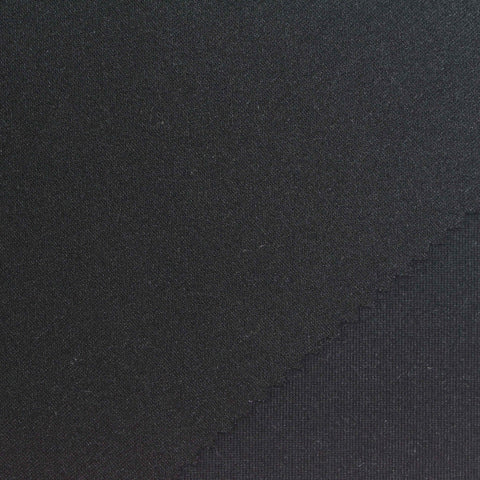 Polyester Stretch Scuba Knit Fabric, 280 gsm, 165 cm — Black, ref EF-277145