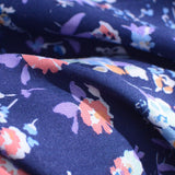 Blue Flowers Woven, Viscose — photo 3