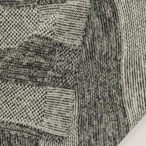 Black Marl Chunky Knit, Polyester, 125 gsm