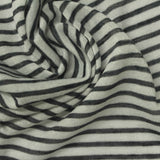 Dark Grey Horizontal-Stripe Knit, Poly-Viscose — photo 3