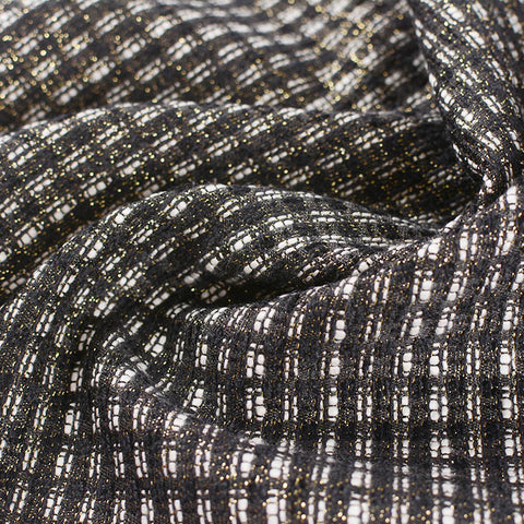 Black Check Jacquard, Poly-Acrylic