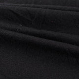 Jacquard Polyester Stretch Knit Fabric, 240 gsm, 170 cm — Black — photo 3