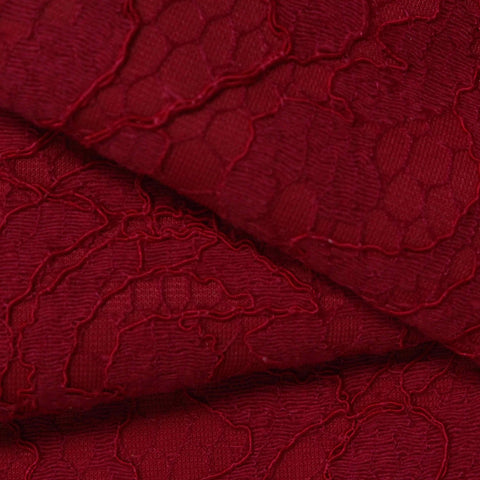 Red Tone-on-Tone Lace