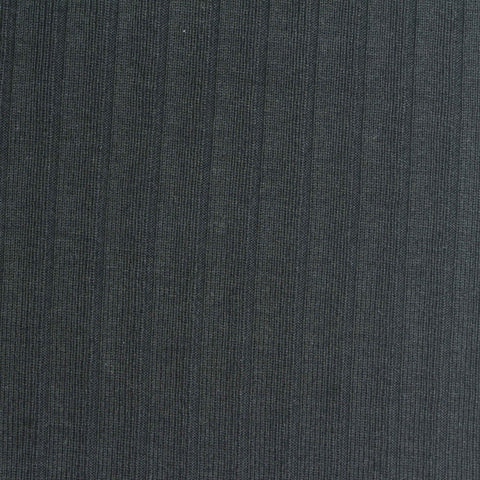 Charcoal Rib Knit, Cotton-Viscose