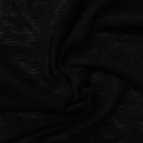Dark Grey Marl Chunky Knit, Viscose-Poly, 156 gsm