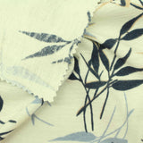 Light Blue Leaves Knit, Polyester — photo 3