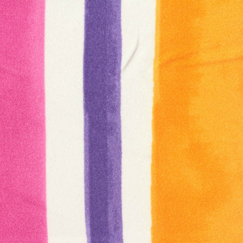 Pink Vertical-Stripe Linen-Look, Polyester