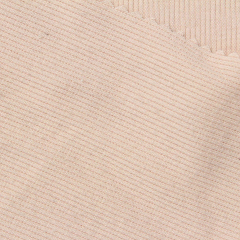 Light Pink Ribbed Rib Knit, Poly-Cotton