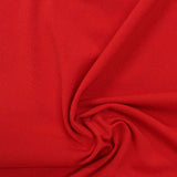 Polyester Stretch Linen-Look Fabric, 214 gsm, 160 cm — Red — photo 3