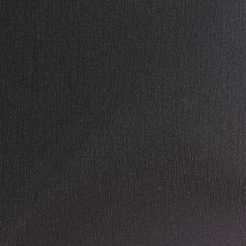 Polyester Stretch Crepe Fabric, 215 gsm, 155 cm — Black