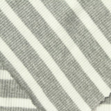 Grey Horizontal-Stripe Rib Knit, Viscose — photo 3