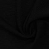 Jacquard Polyester Stretch Knit Fabric, 220 gsm, 165 cm — Black — photo 3
