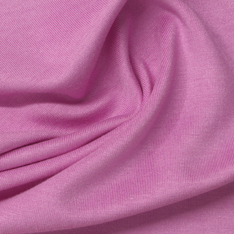 Viscose Polyester Stretch Scuba Knit Fabric, 235 gsm, 172 cm — Purple