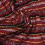 Red Plaid Rib Knit, Polyester — photo 3