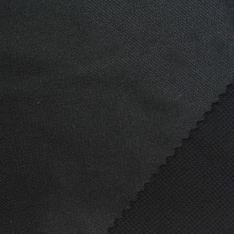 Polyester Stretch Knit Fabric, 320 gsm, 160 cm — Black