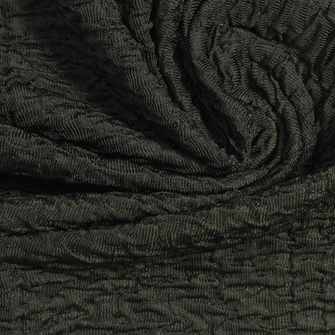 Polyester Stretch Crepe Fabric, 234 gsm, 160 cm — Green