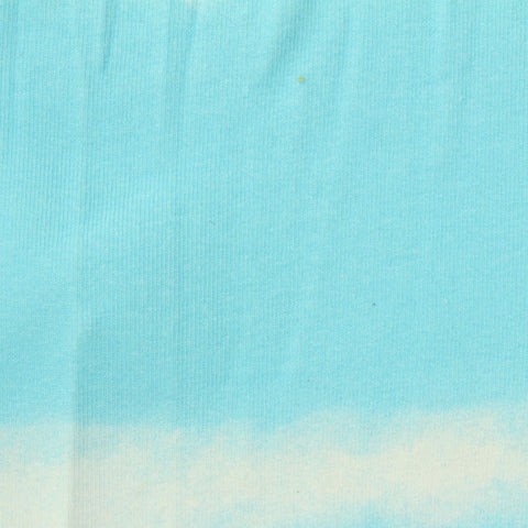 Light Blue Abstract Rib Knit, Cotton