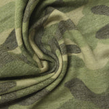 Green Camo French Terry, Polyester — photo 3
